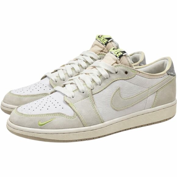 Jordan Other - Nike Air Jordan 1 Low DM7837-103 White Grey Green Men’s Size 10